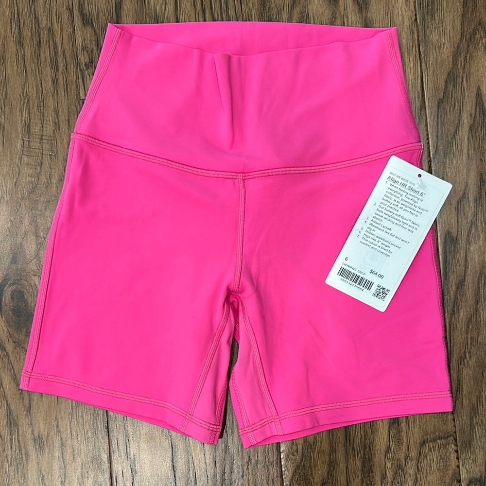 Lululemon Sonic Pink Align HR Short 6 inch